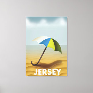 Vintage Jersey travel poster. Canvas Print
