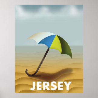 Vintage Jersey travel poster. Poster