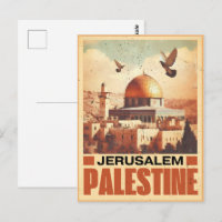 Vintage Jerusalem Al-Aqsa Mosque Dome of the Rock