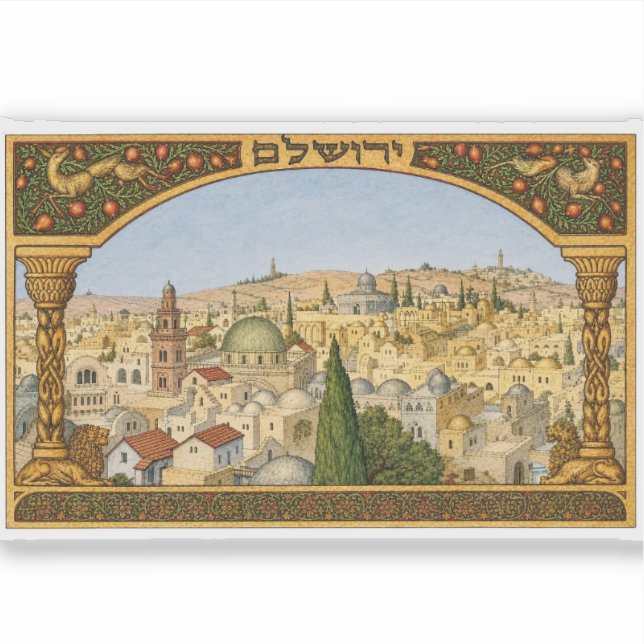 Vintage Jerusalem Panorama (Front)