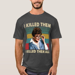 Vintage Jessica Fletcher I Killed Them All Murder T-Shirt
