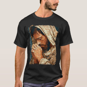 Vintage jesus christ church stained glass tank