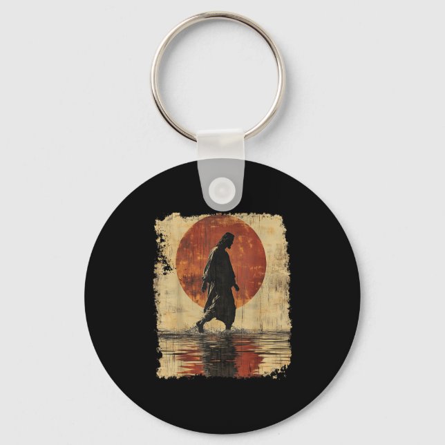 Vintage Jesus Christ Clothing  Key Ring (Front)
