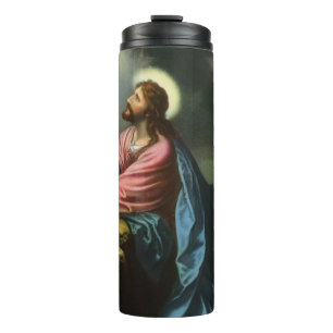 Vintage Jesus Christ Praying, Garden of Gethsemane Thermal Tumbler