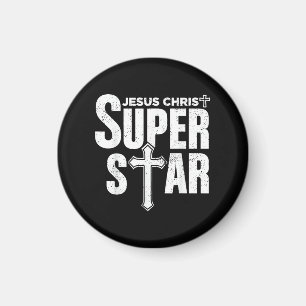 Vintage Jesus Christian Design Jesus Christ Super  Magnet