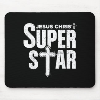 Vintage Jesus Christian Design Jesus Christ Super  Mouse Mat