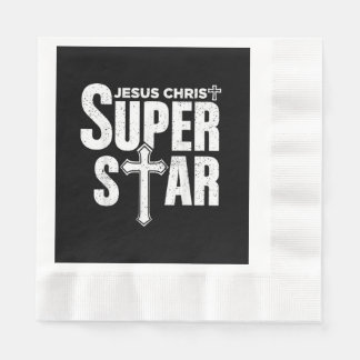 Vintage Jesus Christian Design Jesus Christ Super  Napkin