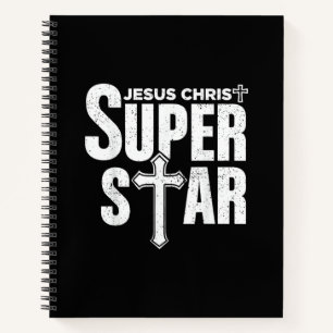 Vintage Jesus Christian Design Jesus Christ Super  Notebook