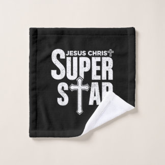 Vintage Jesus Christian Design Jesus Christ Super  Wash Cloth