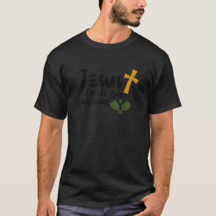 Vintage Jesus Coffee And Pickleball T-Shirt