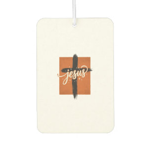 Vintage Jesus Cross Christian Shirt Design_1 Car Air Freshener