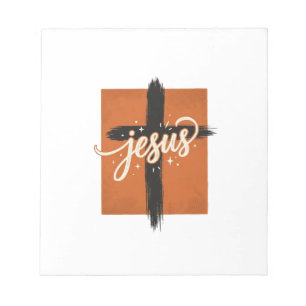 Vintage Jesus Cross Christian Shirt Design_1 Notepad