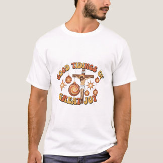 Vintage Jesus Crucifixion Christmas T-shirt Design