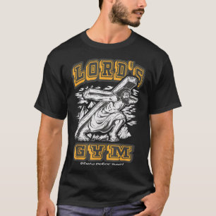 Vintage Jesus Lord's Gym Bench Press This! Motivat T-Shirt