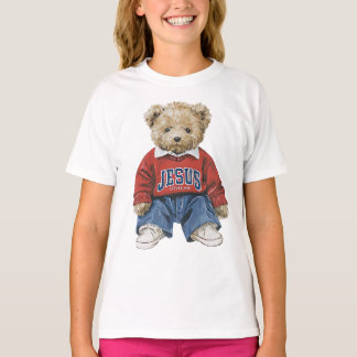 Vintage Jesus Loves Me, Teddy Bear  T-Shirt