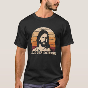 Vintage Jesus Over Everything My God Lord Saviour  T-Shirt