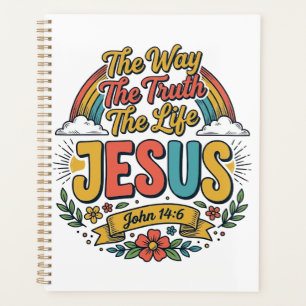 Vintage Jesus The Way Truth Life Shirt Planner
