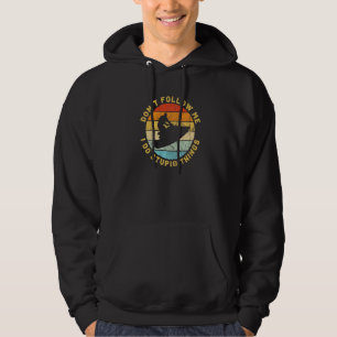 Vintage Jet Ski Dont Follow Me Lake Life Water Spo Hoodie