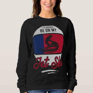Vintage Jet Skiing Watersports Stand Up Skiing Sweatshirt