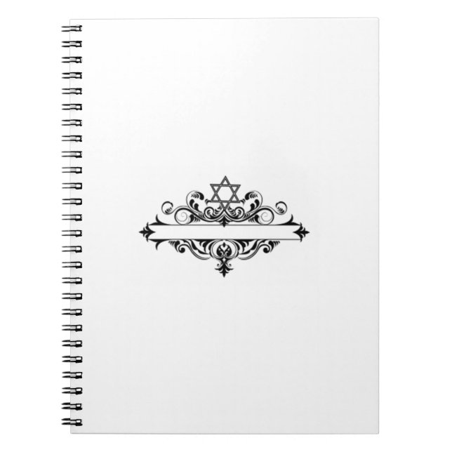 Vintage Jewish Header Notebook (Front)