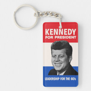 Vintage JFK Kennedy for President 1960 Campaign Key Ring
