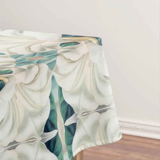 Vintage Jimson Weed Georgia O'Keefe Tablecloth (In Situ)