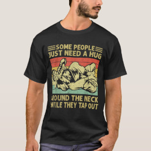 Vintage Jiu Jitsu Funny Men BJJ Brazilian Jiu T-Shirt