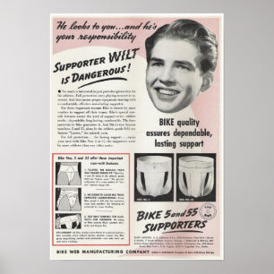 Vintage Jockstrap Ad Poster