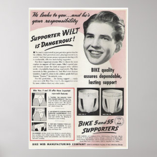 Vintage Jockstrap Ad Poster