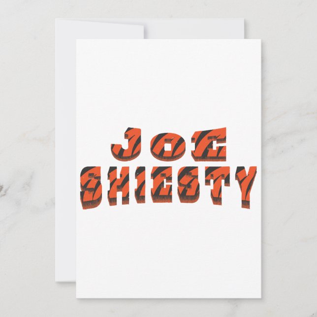 Vintage Joe Shiesty - Cincinnati Football  Invitation (Front)