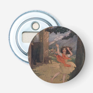 Vintage Johanna Spyri Heidi of the Swiss Alps Bottle Opener
