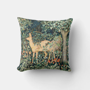 Vintage John Dearle "Greenery"- Tree Flower & Deer Cushion