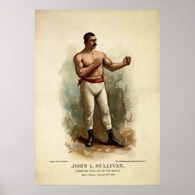 Vintage John L. Sullivan Poster (Front)