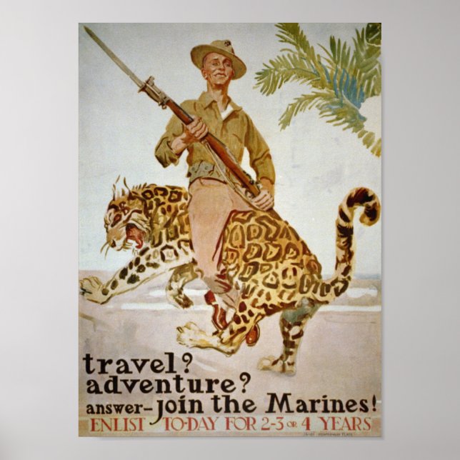 Vintage Join the Marines Poster (Front)