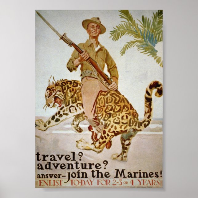 Vintage Join the Marines Poster (Front)