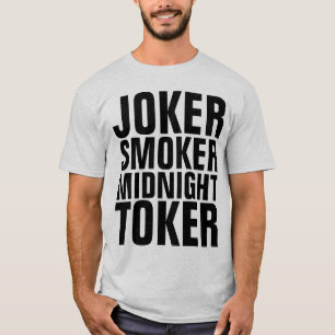 Vintage JOKER SMOKER MIDNIGHT TOKER Men's T-shirts
