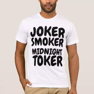 Vintage JOKER SMOKER MIDNIGHT TOKER Men's T-shirts