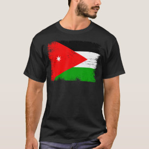 Vintage Jordan Flag Jordanian Independence Day T-Shirt