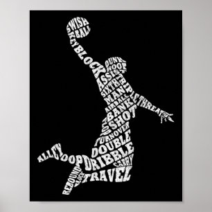 Vintage Jordan Sketll Player Gifts For Men Boys  Poster