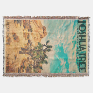 Vintage Joshua Tree Throw Blanket