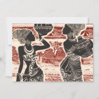 Vintage Joy Tribal African Women Village