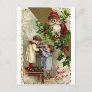 Vintage *Joyful Christmas* Holiday Postcard