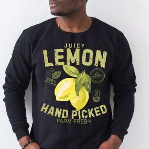 Vintage Juicy Lemon Fruit Label T-Shirt