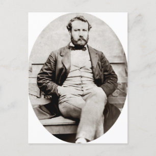 Vintage Jules Verne Portrait Photograph Postcard