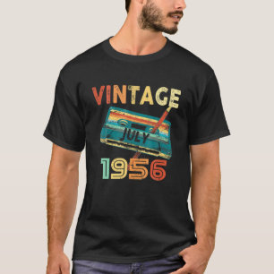 Vintage July 1956 Music Cassette65th Birthday Gift T-Shirt