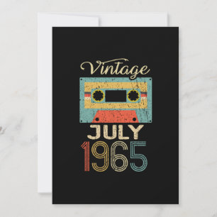 Vintage July 1965 55th Birthday 55 Years Gift Invitation