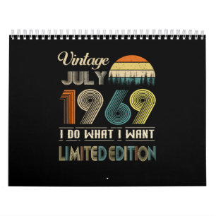 Vintage July 1969 What I Want Limited Edition Calendar