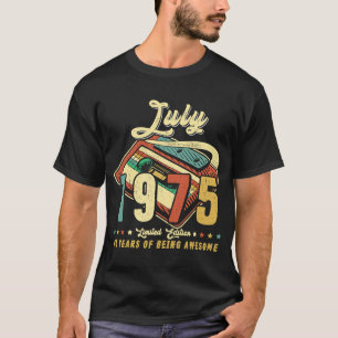 Vintage JULY 1975 Made in 1975 45th birthday 45 ye T-Shirt