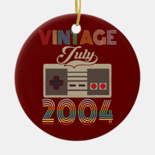Vintage July 2004 18th Birthday 18 Years Old Ceramic Tree Decoration