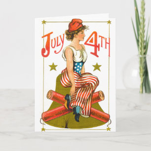 Vintage July 4th Card